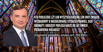 B?#8482;dzie bat na lż?#8230;cych z religii? Partia Z. Ziobry szykuje nowe prawo - 15.04.2022.