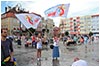 Pielgrzymi z caego wiata na dzieroniowskim rynku -  23.07.2016.